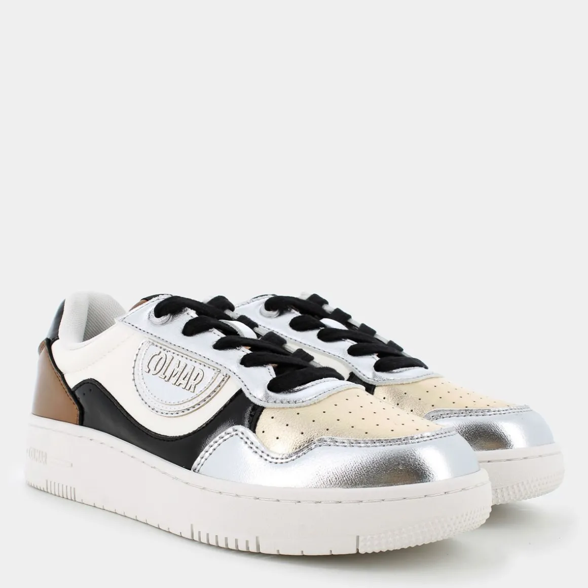 COLMAR AUSTINSHINEWHITE/BLACK/METAL- SNEAKERS BIANCO Best Sale