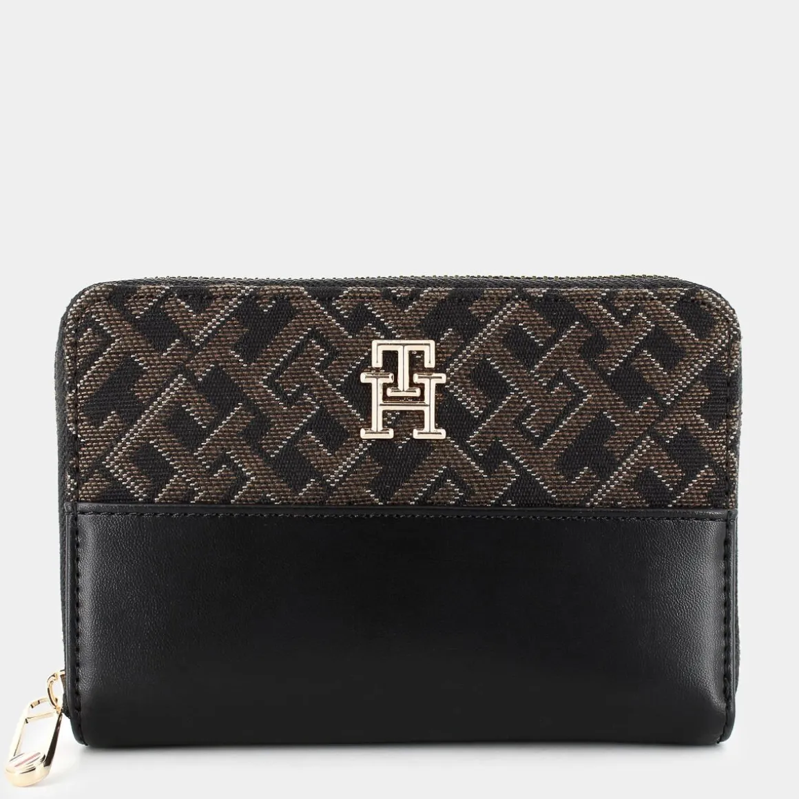 TOMMY HILFIGER 17153-BDSTH JACQUARD MED ZABLACK- PICCOLA PELLETTERIA NERO Sale