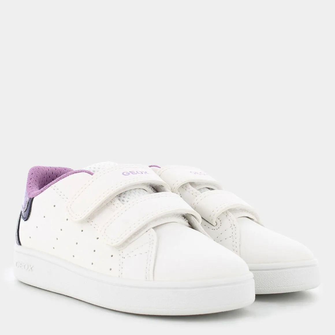 GEOX B365MA0BCKCC1030ECLYPERWHITE/LAVENDER- PRIMI PASSI BIANCO New