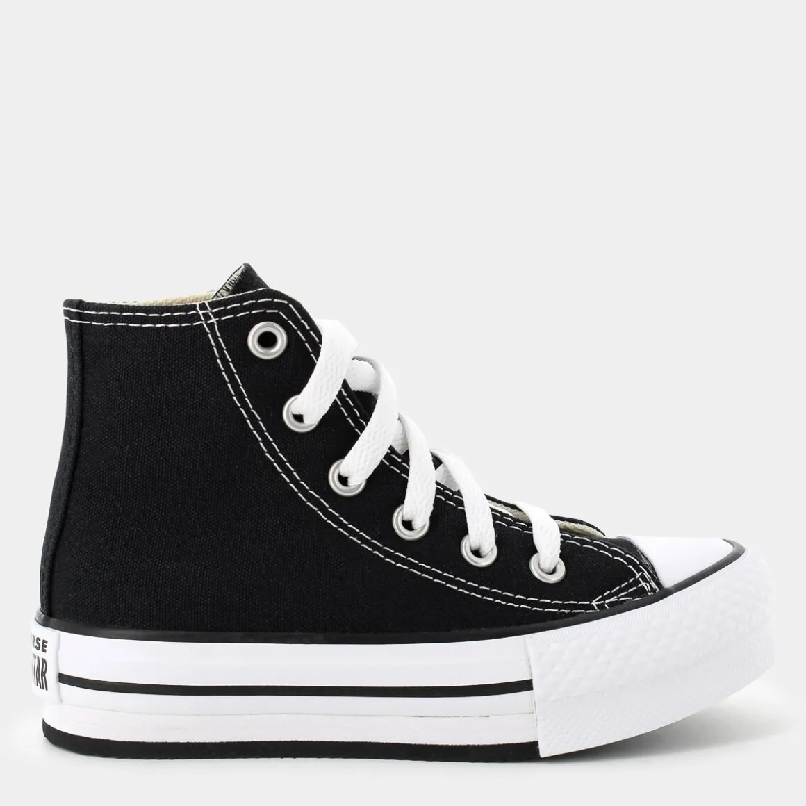 CONVERSE 372859CCHUCK TAYLOR ALL STAR EVA LIFTBLACK/WHITE/BLACK- SPORTIVE NERO Fashion