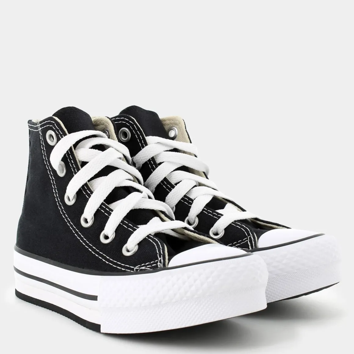 CONVERSE 372859CCHUCK TAYLOR ALL STAR EVA LIFTBLACK/WHITE/BLACK- SPORTIVE NERO Fashion