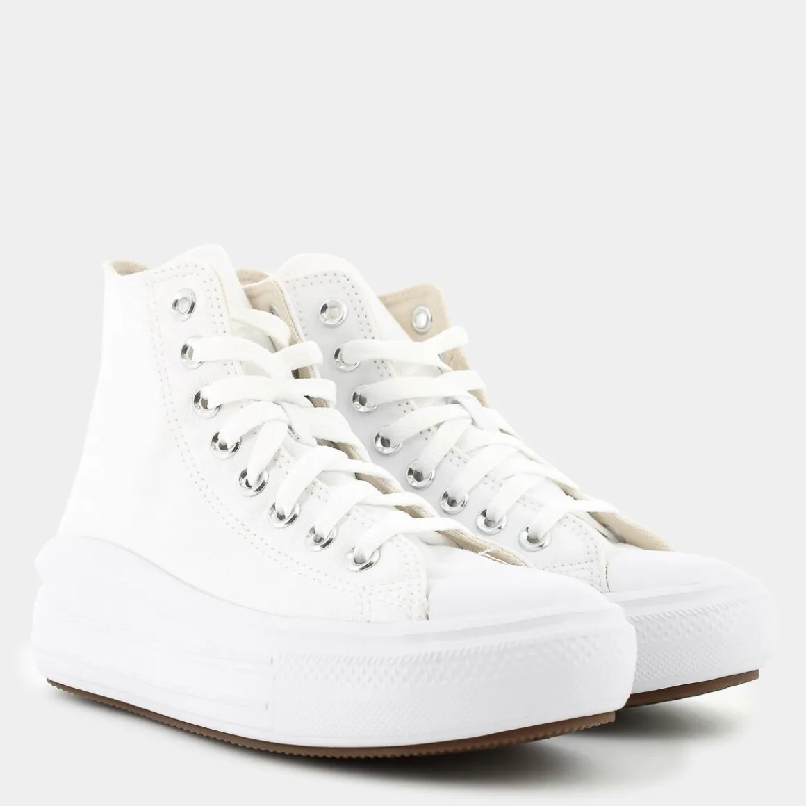 CONVERSE 568498CCHUCK TAYLOR ALL STAR MOVE/AVORIO NATURALE/NERO- SPORTIVE BIANCO Clearance