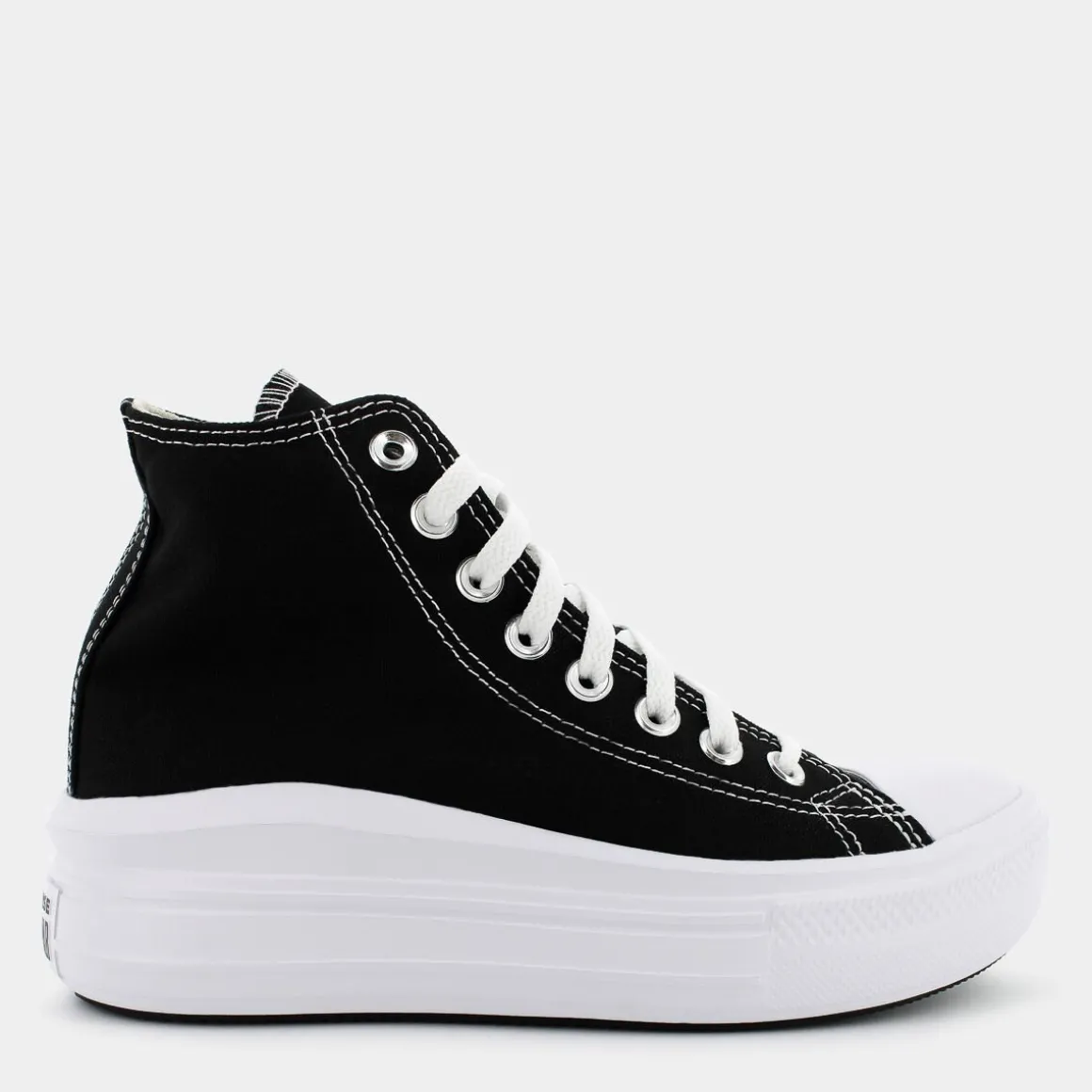 CONVERSE 568497CCHUCK TAYLOR ALL STAR MOVEBLACK/NATURAL IVORY/WHITE- SPORTIVE NERO New