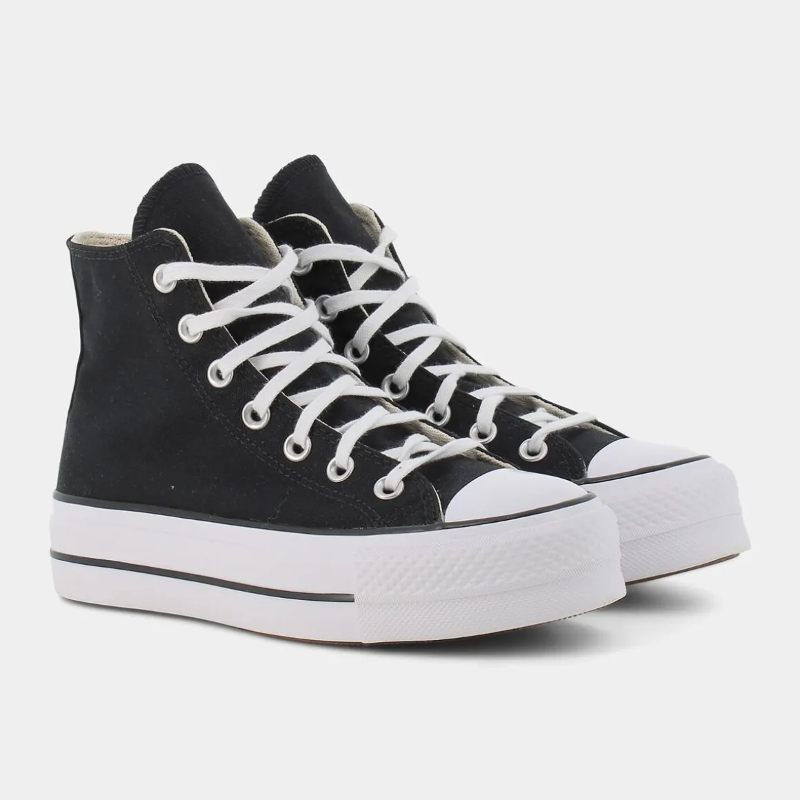 CONVERSE 560845CCHUCK TAYLOR ALL STAR PLATFORMBlack/White/White- SPORTIVE NERO Cheap