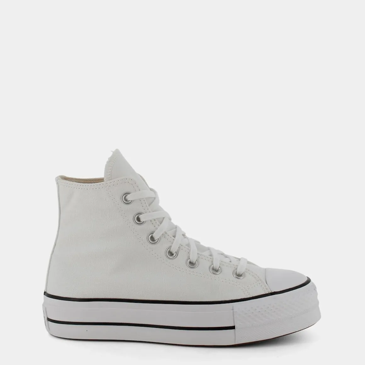 CONVERSE 560846CCHUCK TAYLOR ALL STAR PLATFORMWhite/Black/White- SPORTIVE BIANCO Clearance