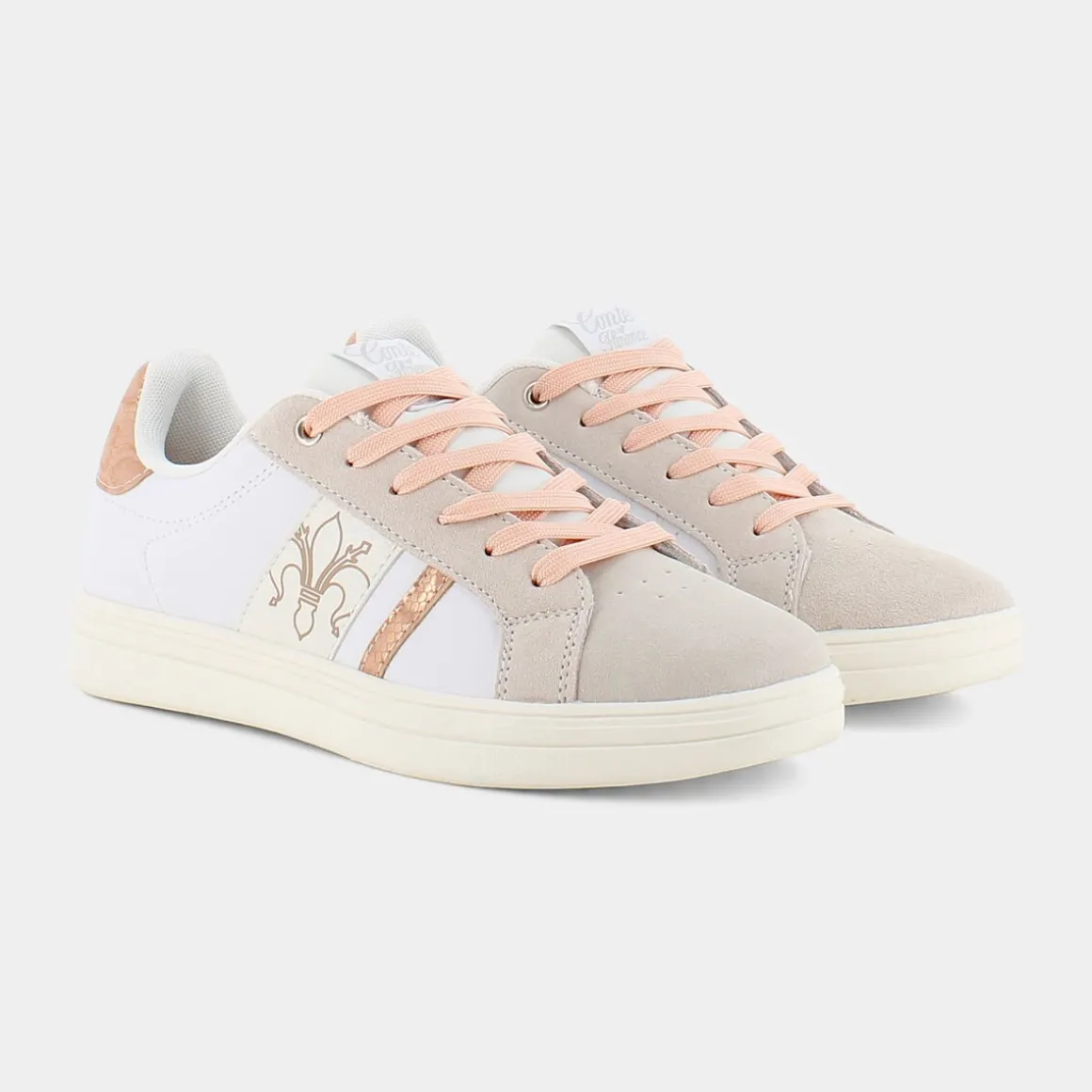 CONTE OF FLORENCE CF21W89770ELSAWHITE ROSE- SNEAKERS BIANCO Outlet