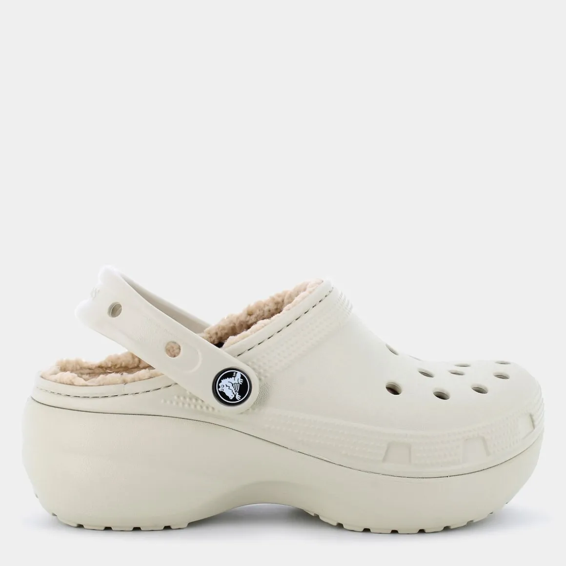 CROCS CR.207938Classic Platform Lined Clog WBone- CIABATTE BEIGE Flash Sale