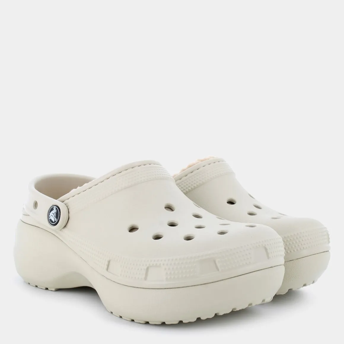 CROCS CR.207938Classic Platform Lined Clog WBone- CIABATTE BEIGE Flash Sale