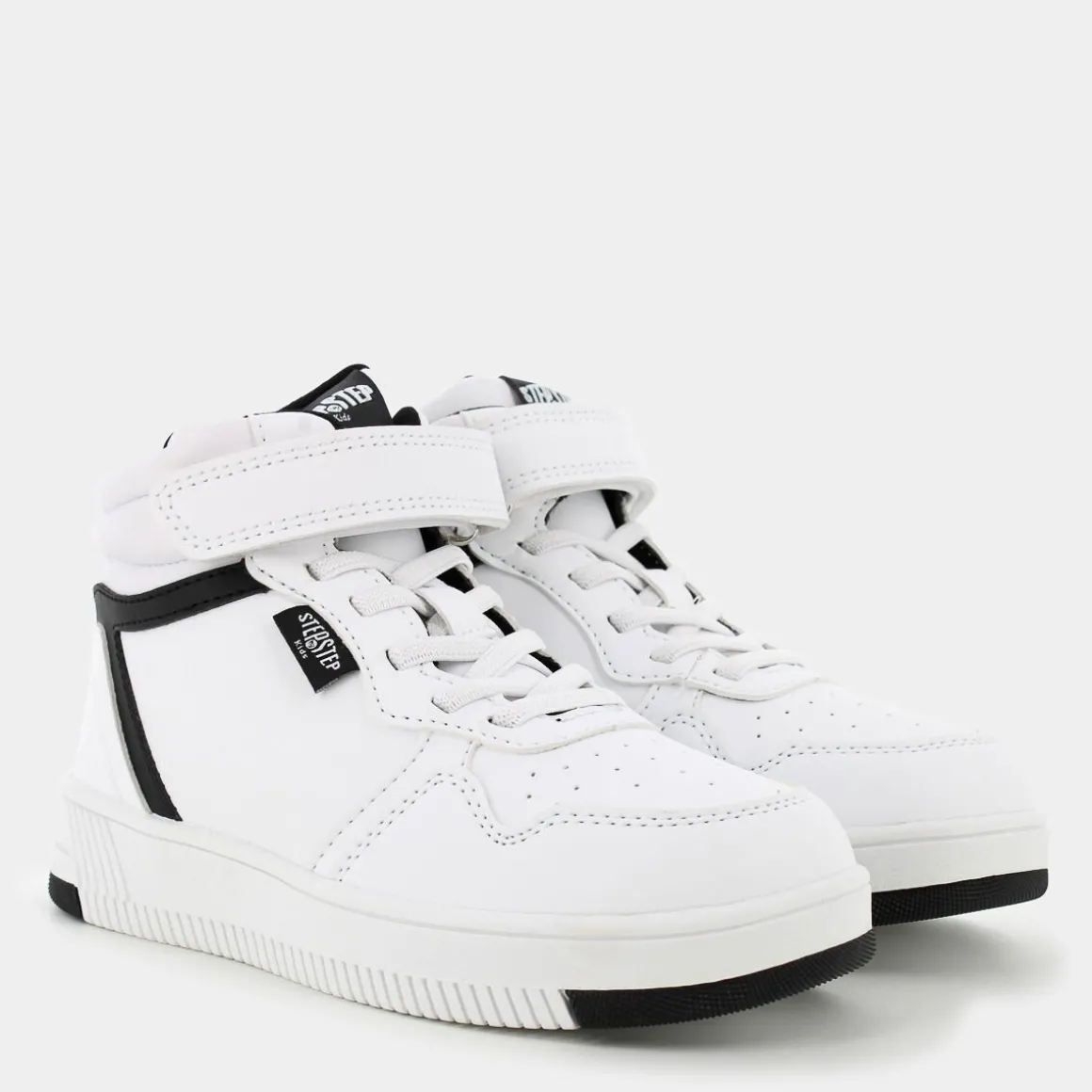 STEP BY STEP ES-I24B-07 NERO- SNEAKERS BIANCO Cheap