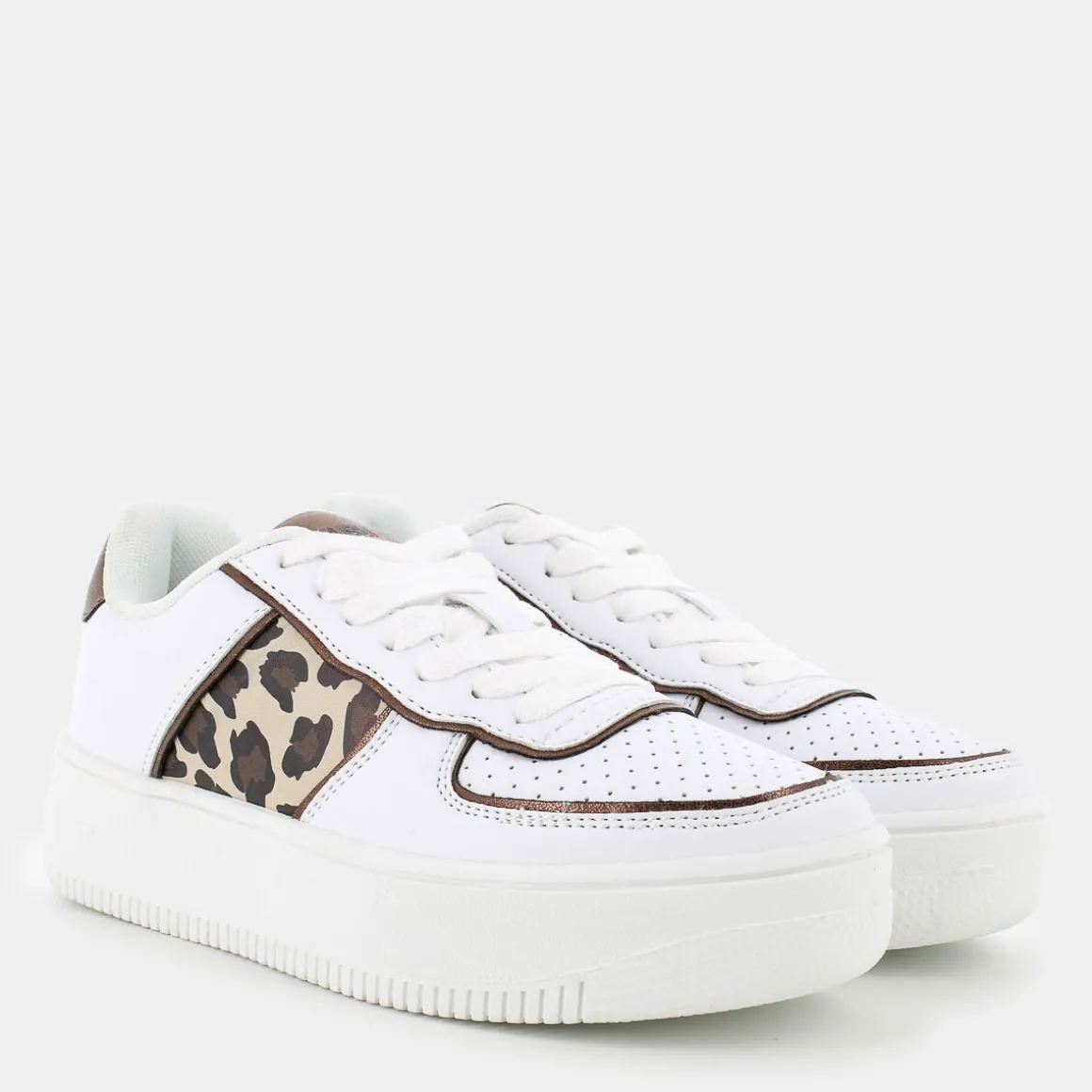 YOUSM ES-I24S-28/LEOPARDATO- SPORTIVE BIANCO New