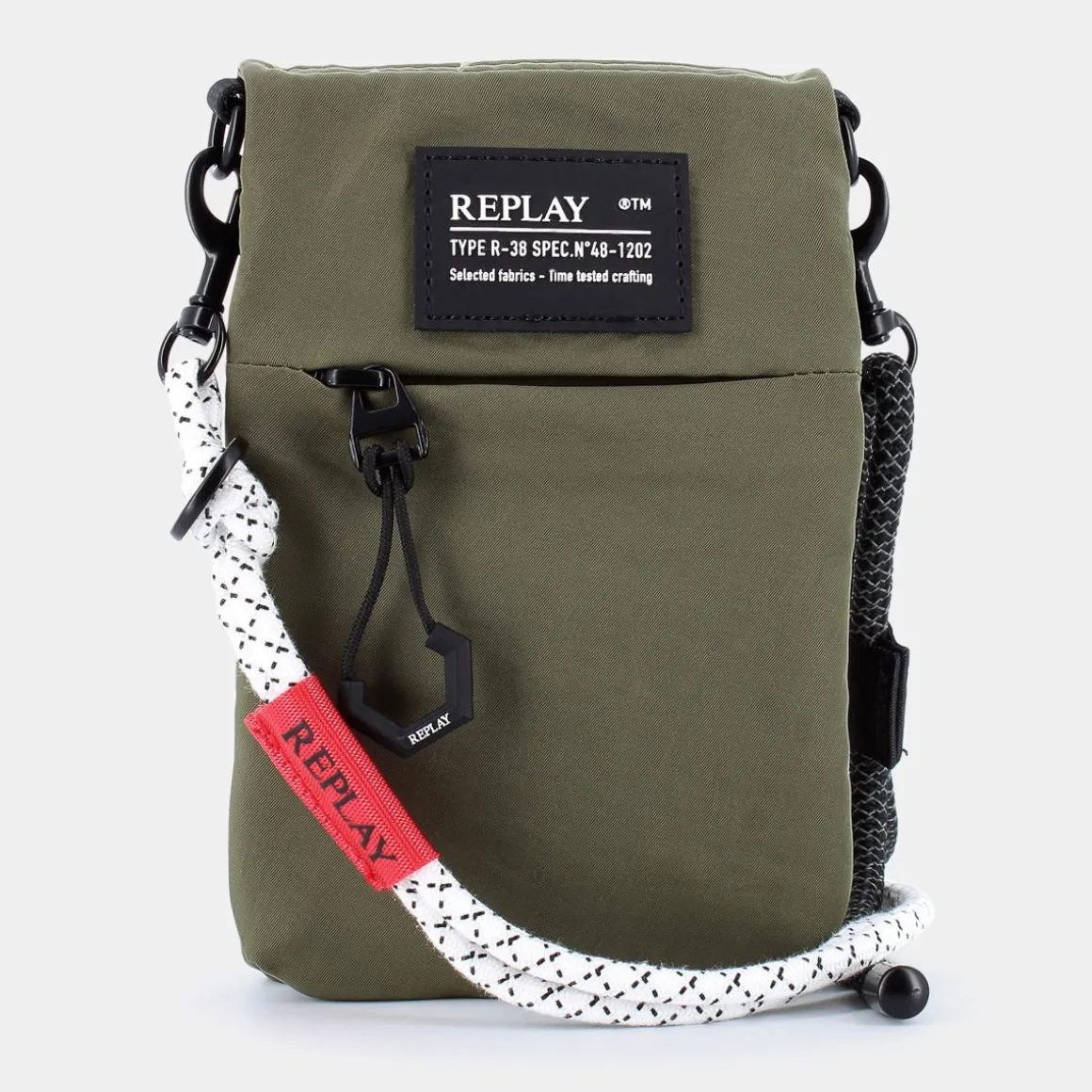 REPLAY FM3680.000.A0084-057 MILITARY GREEN- TRACOLLE VERDE Outlet