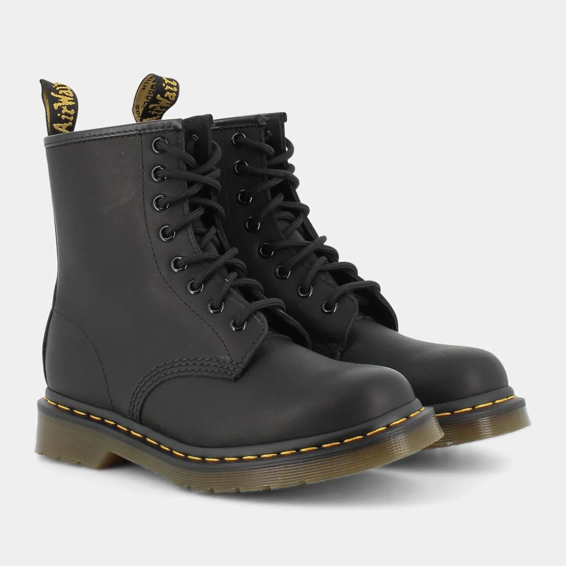 DR MARTENS 1460GREASYBLACK- SCARPONCINI NERO Fashion