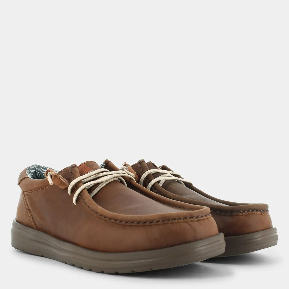 HEY DUDE HD.40175WALLY GRIPBROWN- MOCASSINI MARRONE Outlet