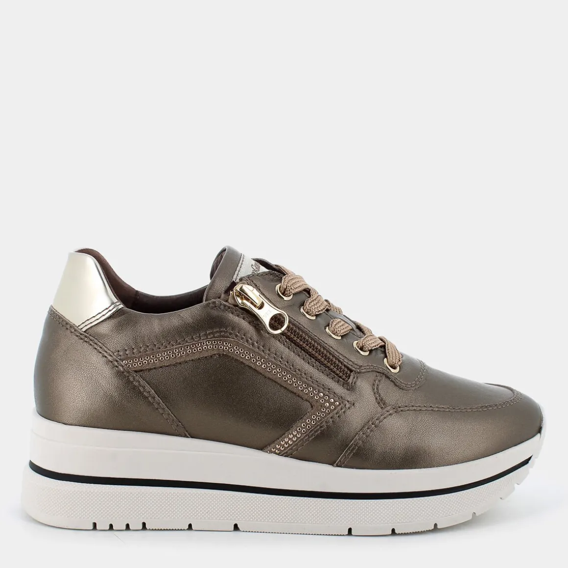 NERO GIARDINI I411556D- SNEAKERS ORO Online