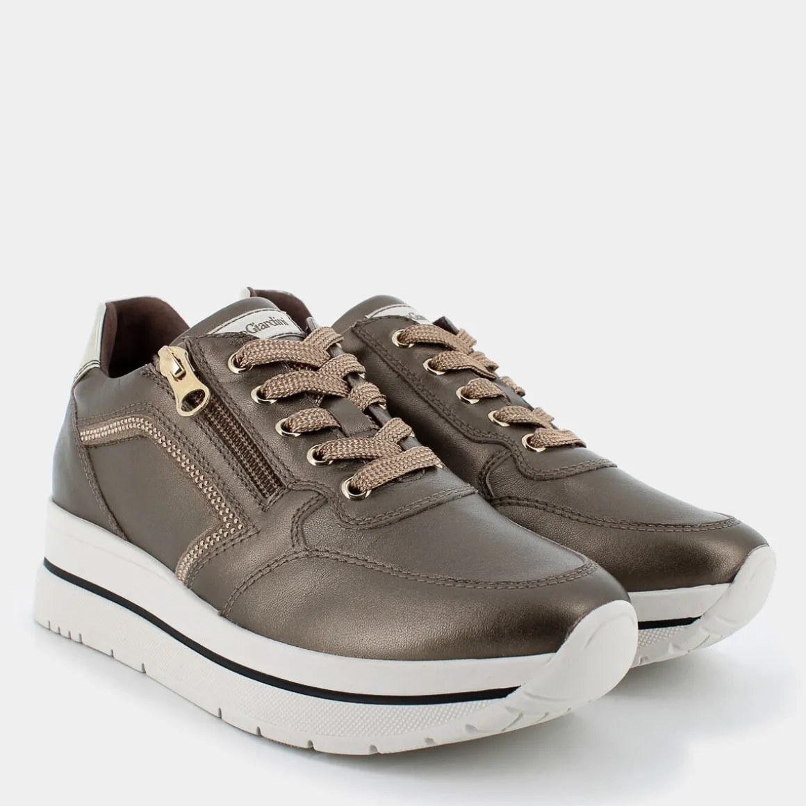 NERO GIARDINI I411556D- SNEAKERS ORO Online