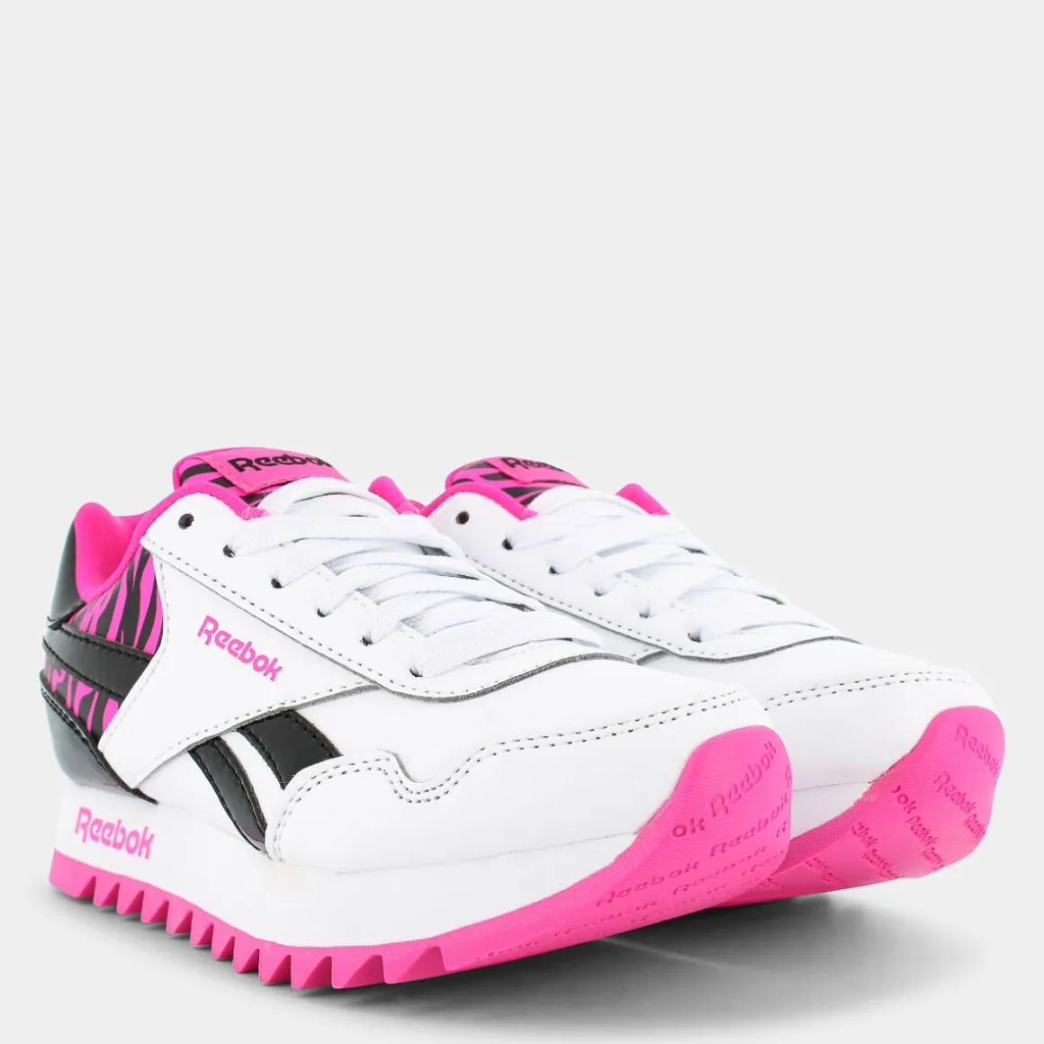 REEBOK IE4177ROYAL CL JOG PLATFORMwhite/core black/LASER PINK- SPORTIVE BIANCO Shop