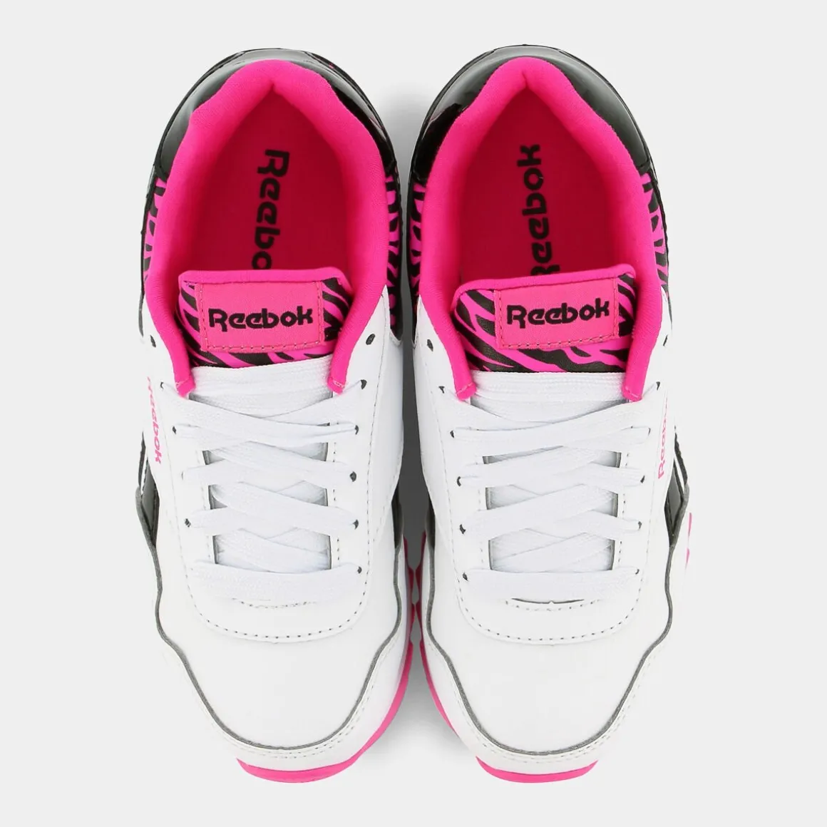 REEBOK IE4177ROYAL CL JOG PLATFORMwhite/core black/LASER PINK- SPORTIVE BIANCO Shop