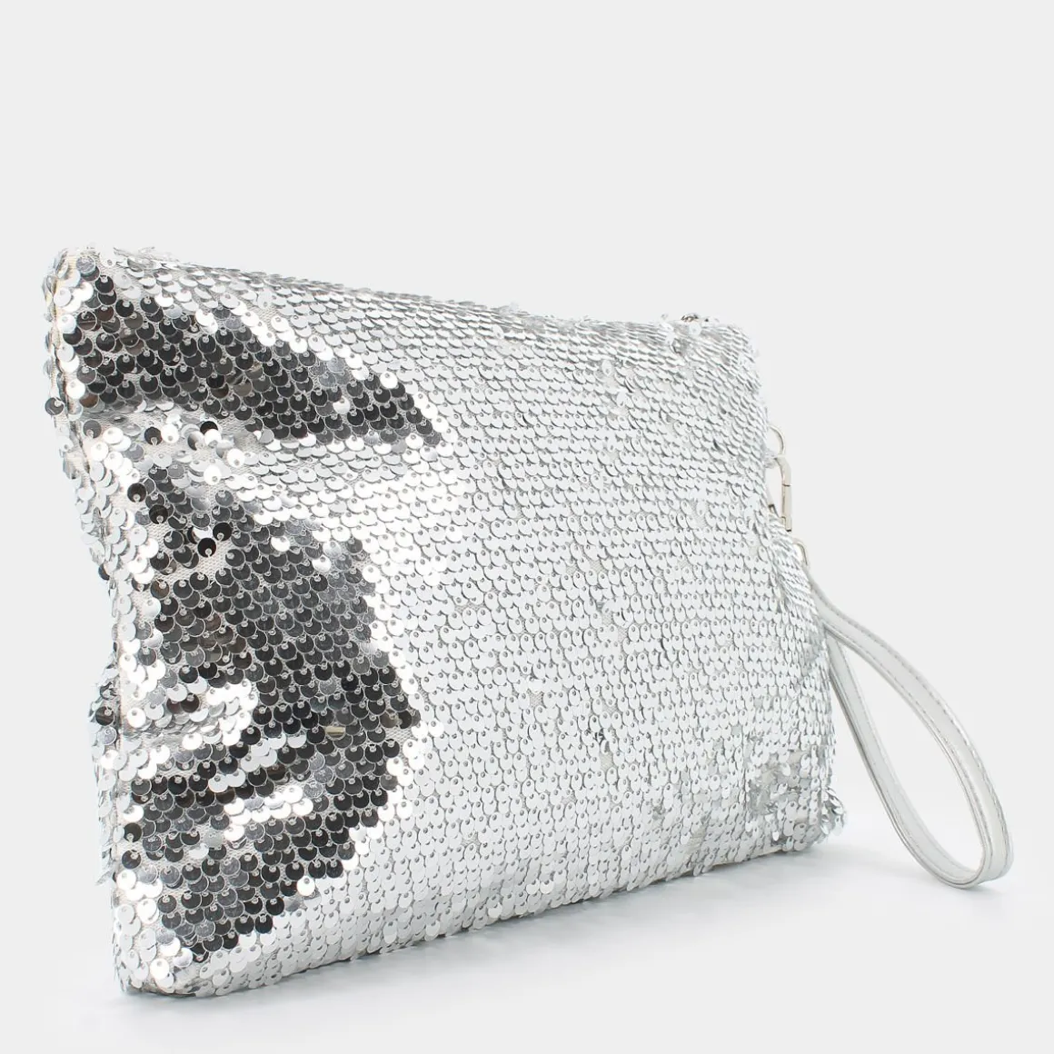 SHEEN JI-E24-100-SILVER- CLUTCH ARGENTO New