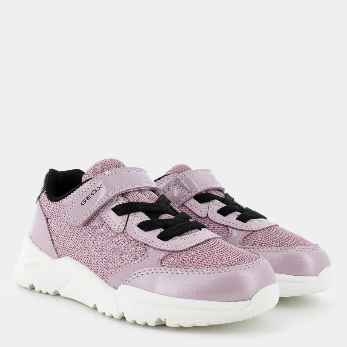 GEOX J46M2CLOFTUS GIRLDK ROSE BLACK- SNEAKERS ROSA Sale