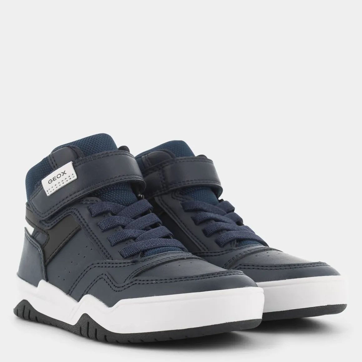 GEOX J367RF0FE8VC0832PERTH NAVY - GRIGIO CHIARO- SNEAKERS BLU Fashion