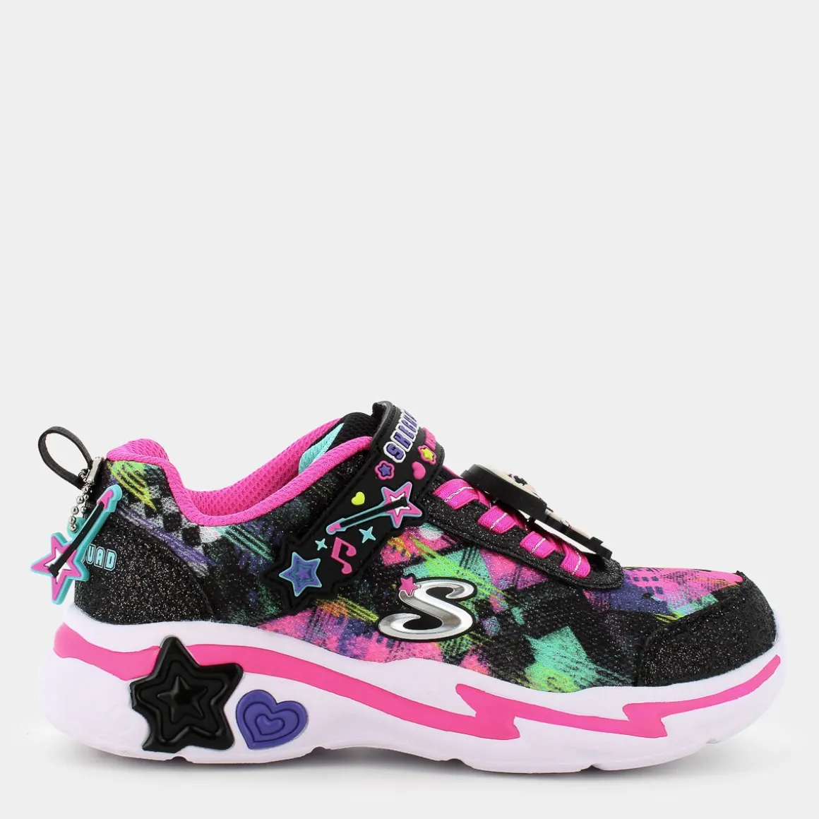 SKECHERS 302214LSNUGGLE SNEAKS - SKECH SQUADBLACK SPARKLE/MULTI- SPORTIVE NERO Cheap