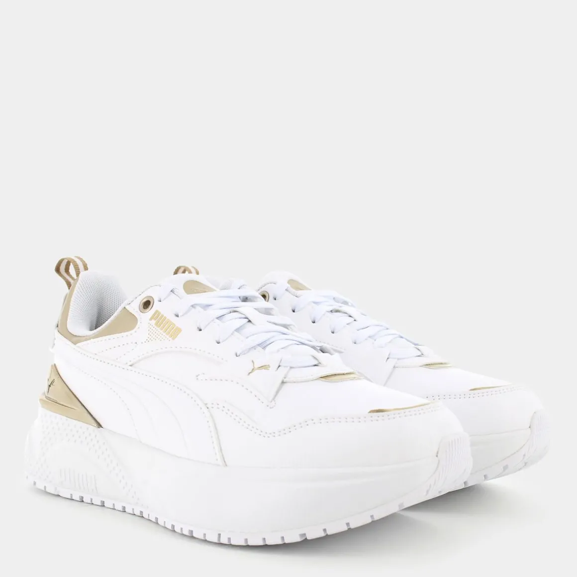 PUMA 397803R78 DISRUPT METALLIC DREAMGold/White/Matte Gold- SPORTIVE BIANCO Clearance