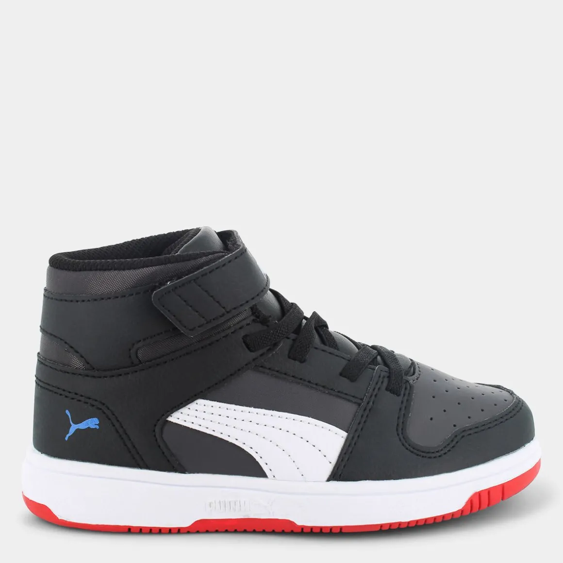 PUMA 370488Rebound LayupDark Coal-White-Black-Racing Blue-For- SPORTIVE NERO Discount