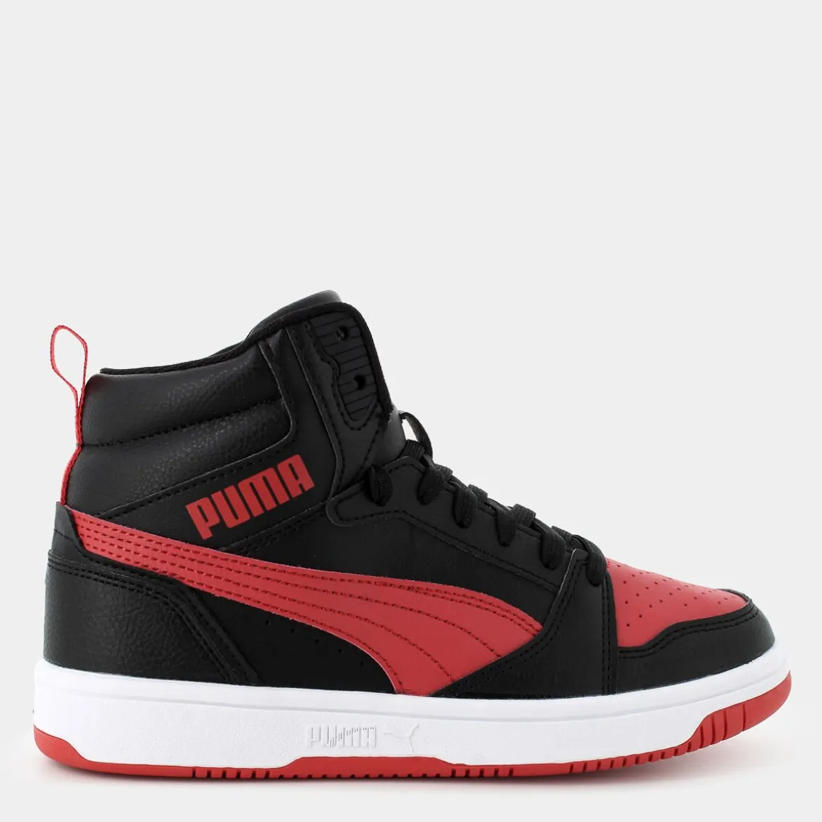 PUMA 393831REBOUND V6 MIDBlack/For All Time Red- SPORTIVE NERO Fashion