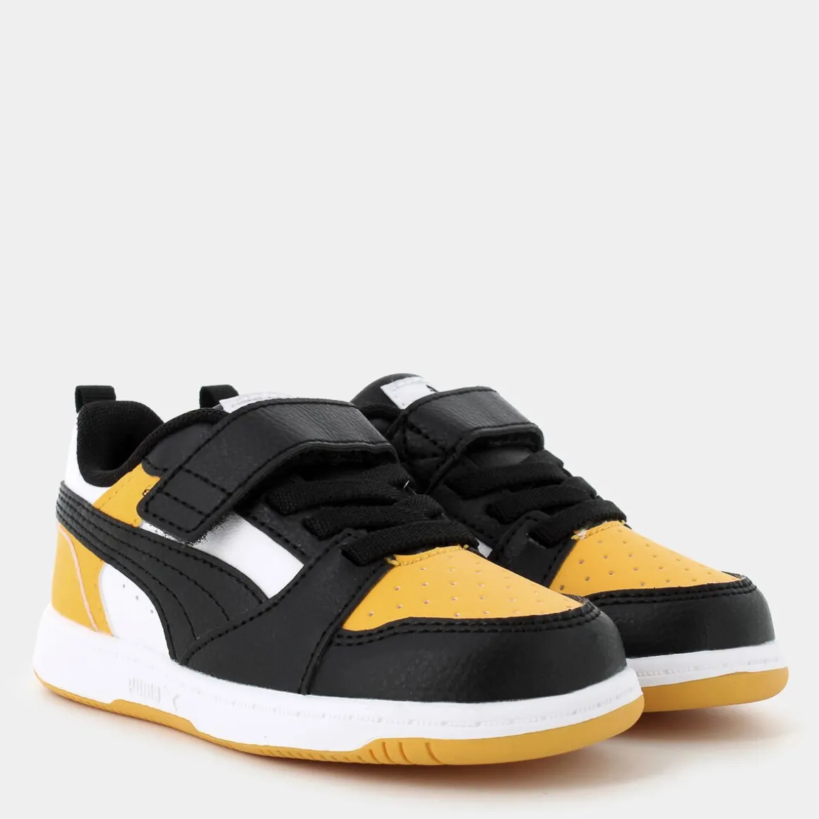 PUMA 397420REBOUND V6White/Black/Tangerine- PRIMI PASSI MULTICOLOR Best