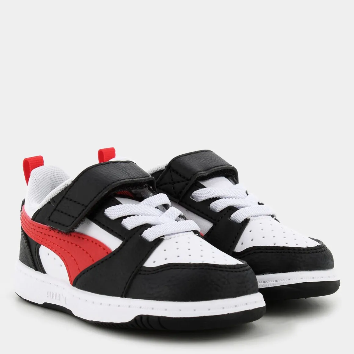 PUMA 397420REBOUND V6White/For All Time Red/Black- PRIMI PASSI MULTICOLOR New