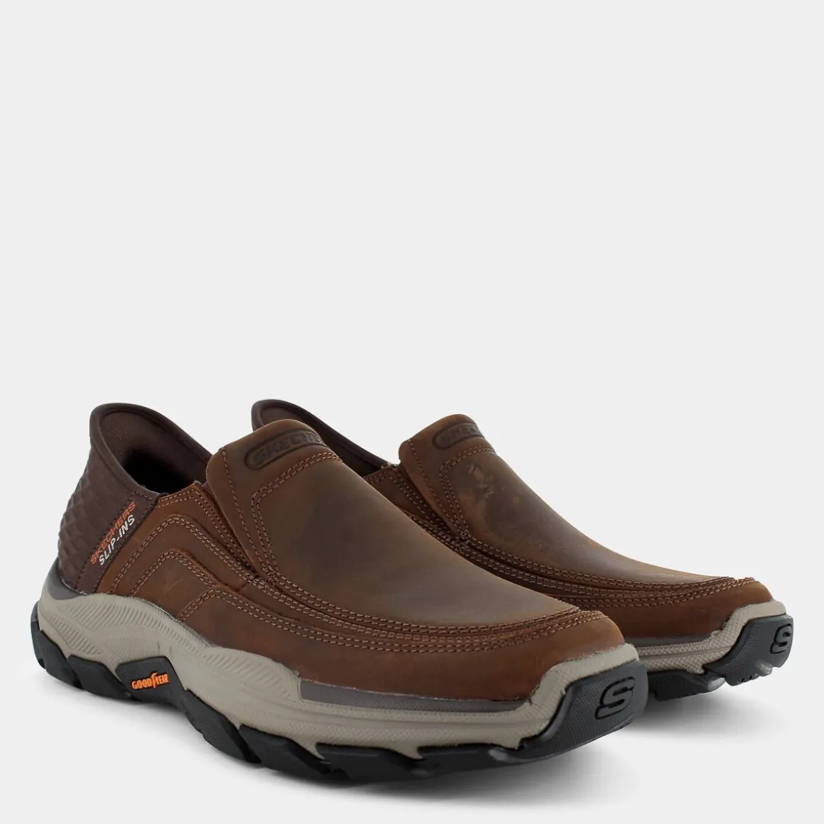 SKECHERS 204810RESPECTED - ELGINBROWN- MOCASSINI MARRONE Fashion