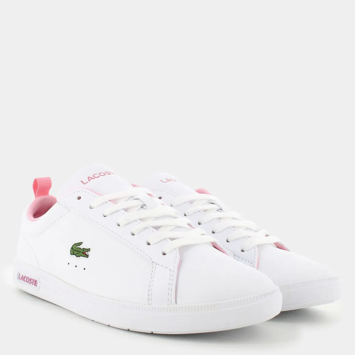 LACOSTE 48SFA0123CARNA BASEWHT/LT PNK- SPORTIVE BIANCO Store