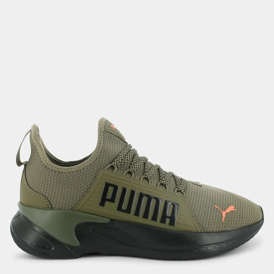 PUMA 376540Softride PremierOlive Drab-Neon Sun-Black- SPORTIVE VERDE New