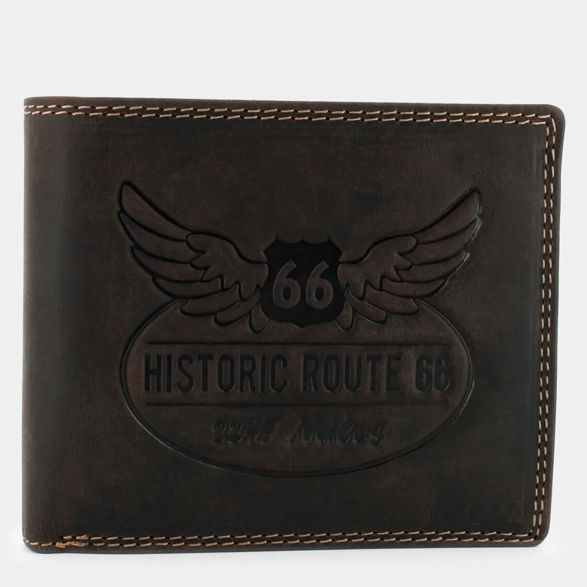 ROUTE 66 8021-T.MORO- PICCOLA PELLETTERIA MARRONE Sale