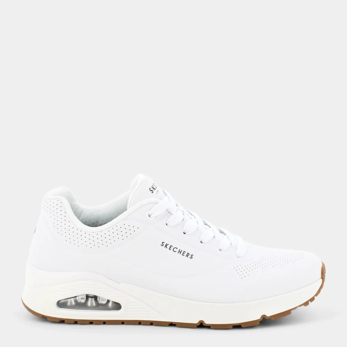 SKECHERS 52458UNOWhite Durabuck/Trim- SPORTIVE BIANCO Fashion