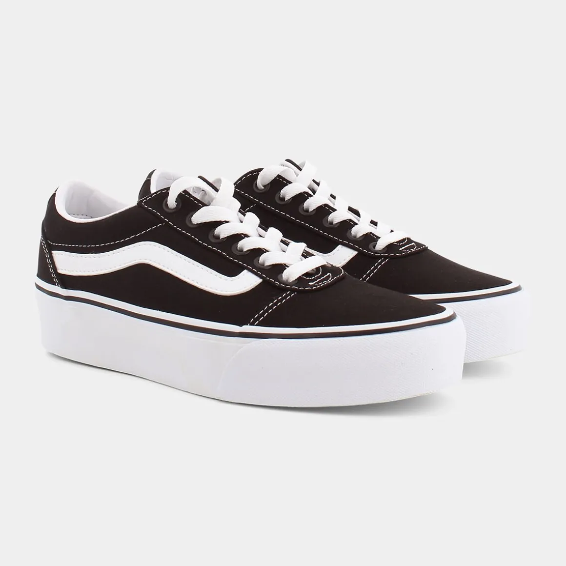 VANS VN0A3TLCWM Ward PlatformBlack/White- SPORTIVE NERO Hot