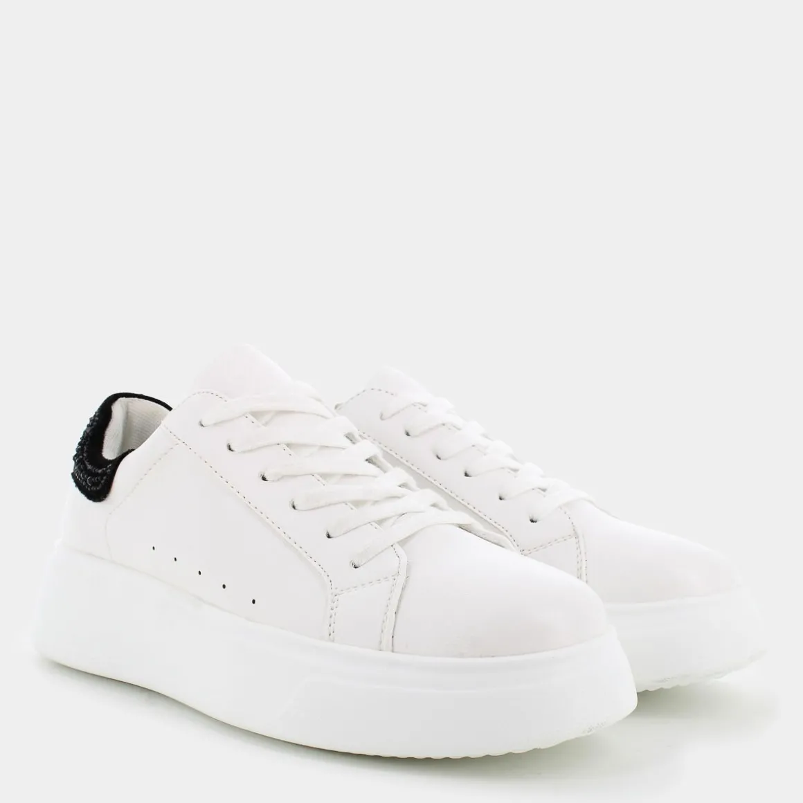 SHEEN XM-I24D-30/NERO- SNEAKERS BIANCO Clearance