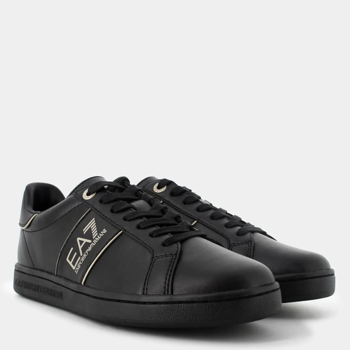 EA7 X8X102 XK346 M701CLASSIC PERFTRIPLE BLACK / GOLD- SNEAKERS NERO Clearance