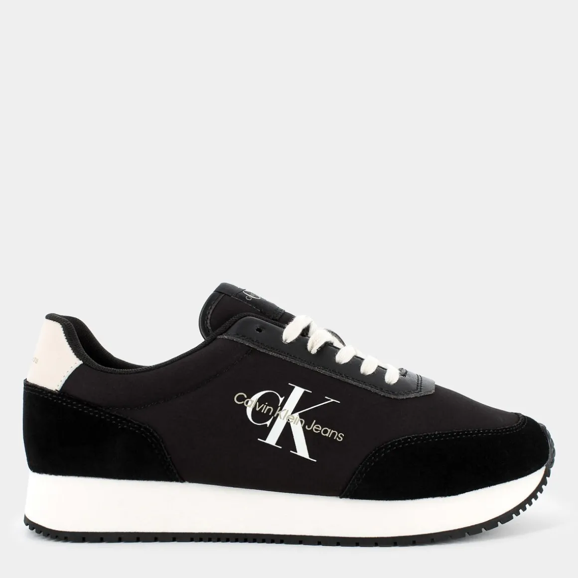 CALVIN KLEIN JEANS YM010320GRPHUKET RETRO RUNNERBLACK/EGGSHELL/WHITE- SNEAKERS NERO Best Sale