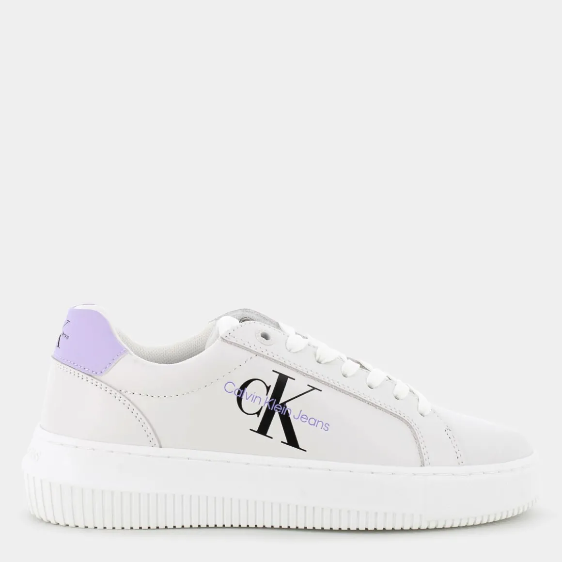 CALVIN KLEIN JEANS YW008230LGCHUNKY MONOBright White/Pastel Lilac- SNEAKERS LILLA Cheap