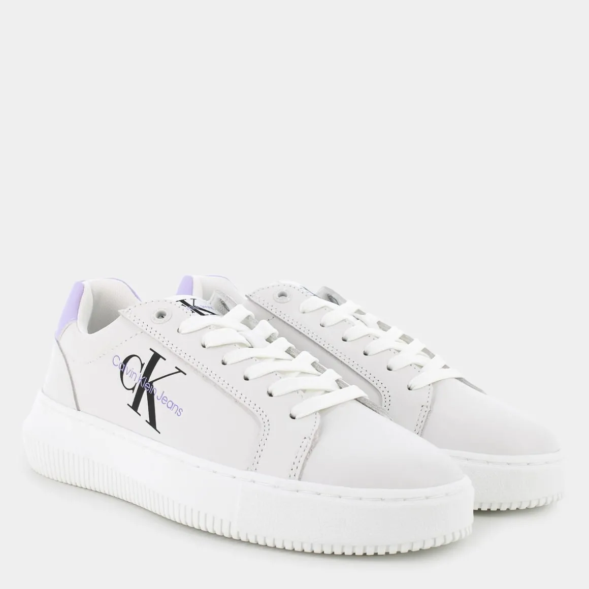 CALVIN KLEIN JEANS YW008230LGCHUNKY MONOBright White/Pastel Lilac- SNEAKERS LILLA Cheap